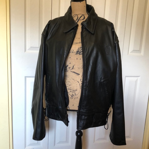 Taylor's Leather LAPD Police Motorcycle Jacket - Picture 1 of 10